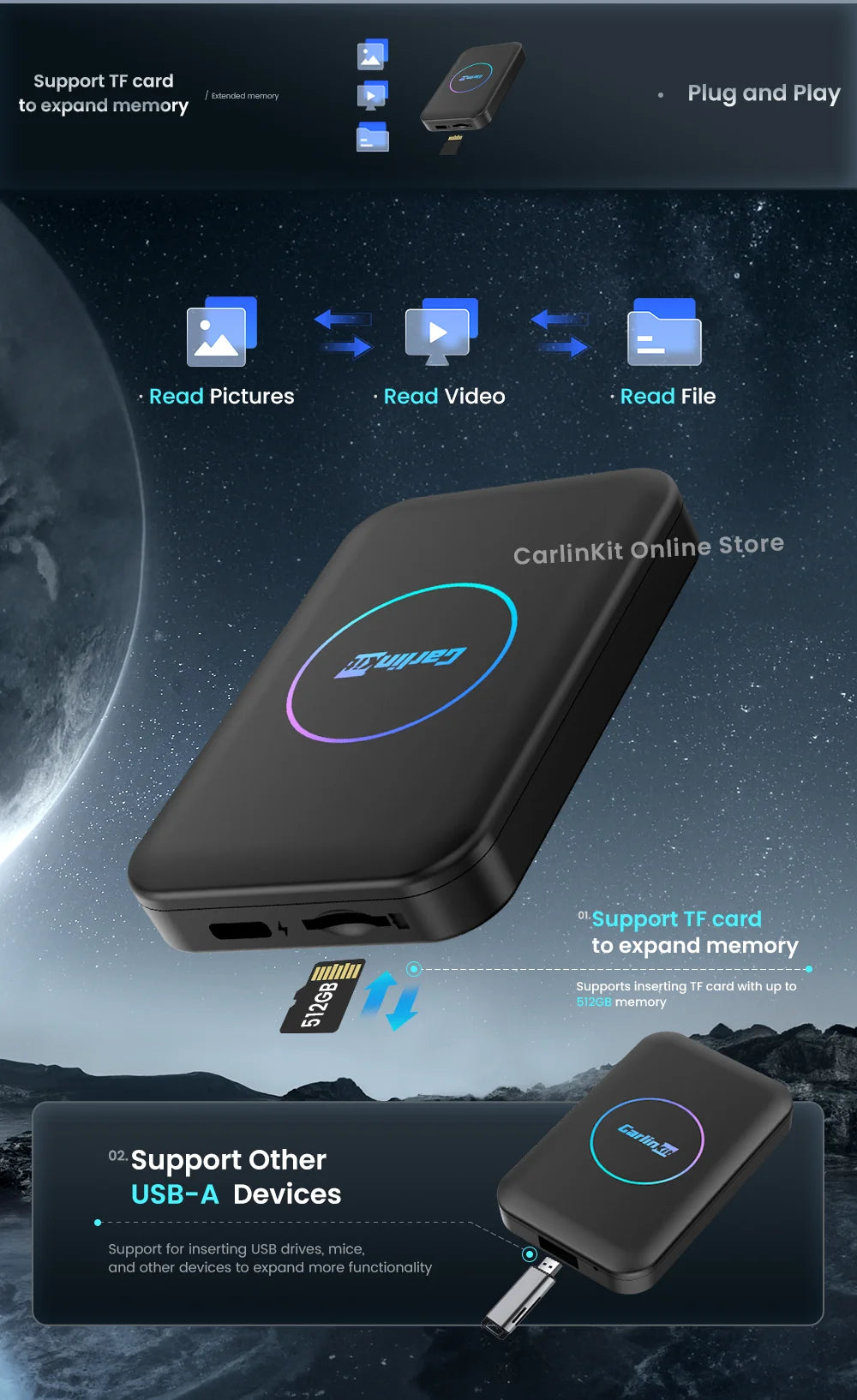 CarlinKit Lite Tv Box Android 10 Wireless Carplay ＆ Android auto Adapter Support Online Netfix Youtube IPTV Spotify Wifi BLE