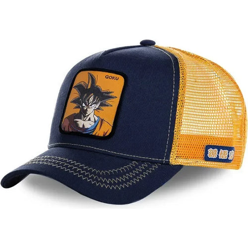 Dragon Ball Z Baseball Hat Goku Super Saiyan Cartoon Mesh Sunhat for