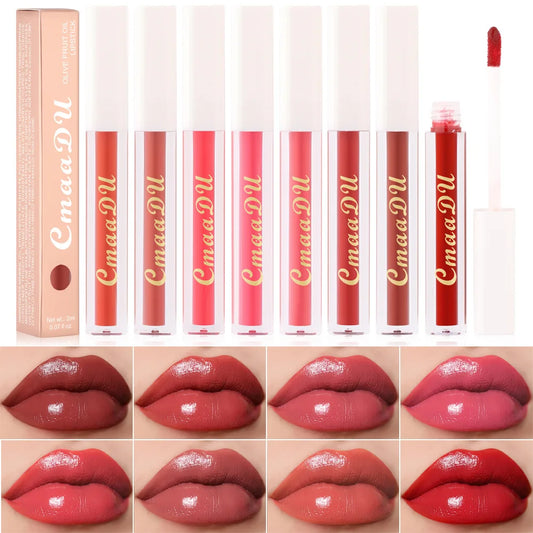 CmaaDu Hydrating Mirror Glossy Liquid Lipstick Lip Gloss  Moisturizing