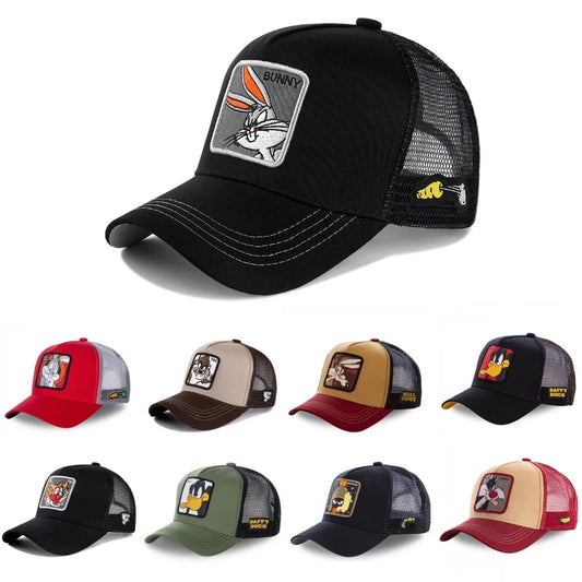 High Quality Brand Anime Cartoon Snapback Cotton Baseball Cap Men