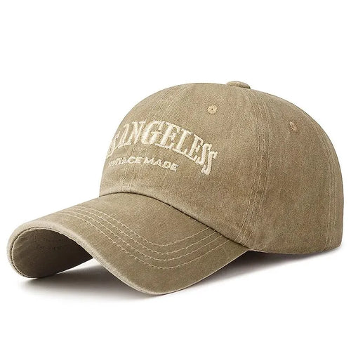 New Soft Top Washed Vintage Coated Cloth Cap Three-Dimensional