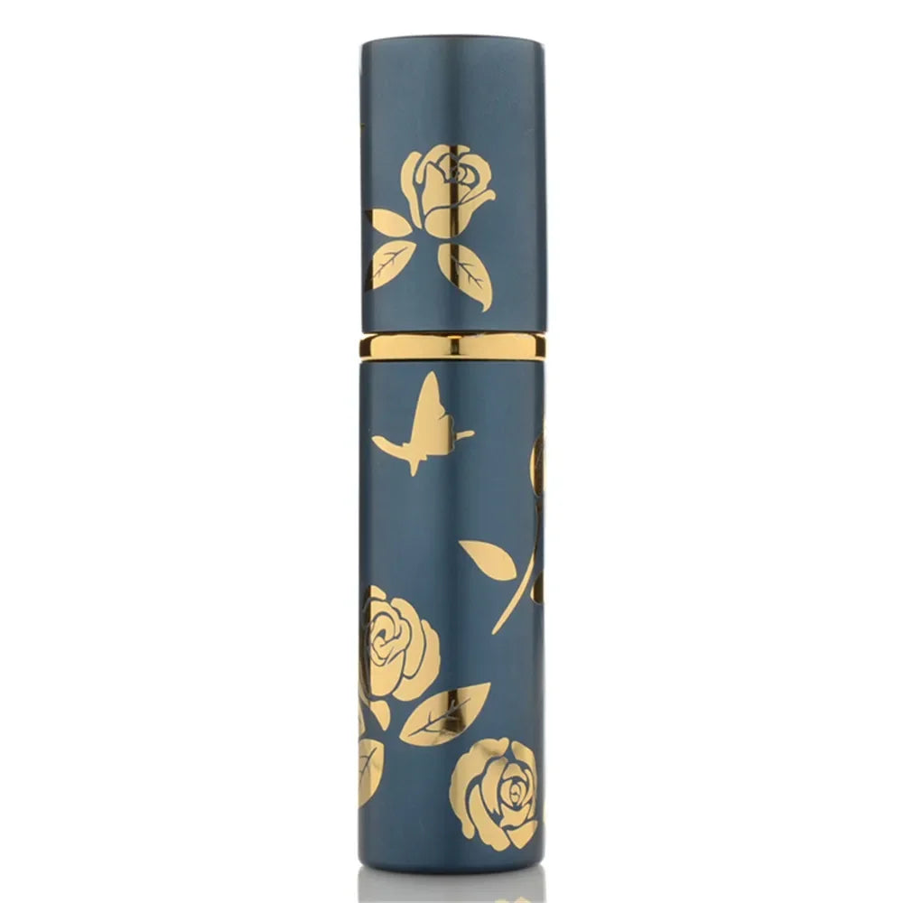 10ml Portable Mini Refillable Perfume Bottle Glass Tank Metal Case Aluminum Empty Cosmetic Containers Spray Atomizer Pump Bottle