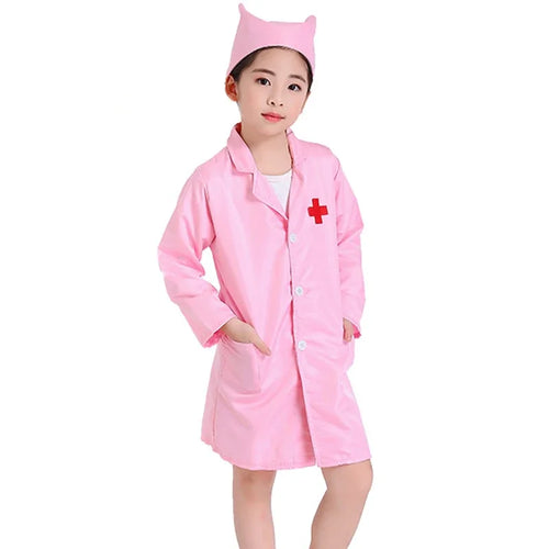 New Kids Cosplay Clothes Boys Girls Doctor Nurse Uniforms Fancy