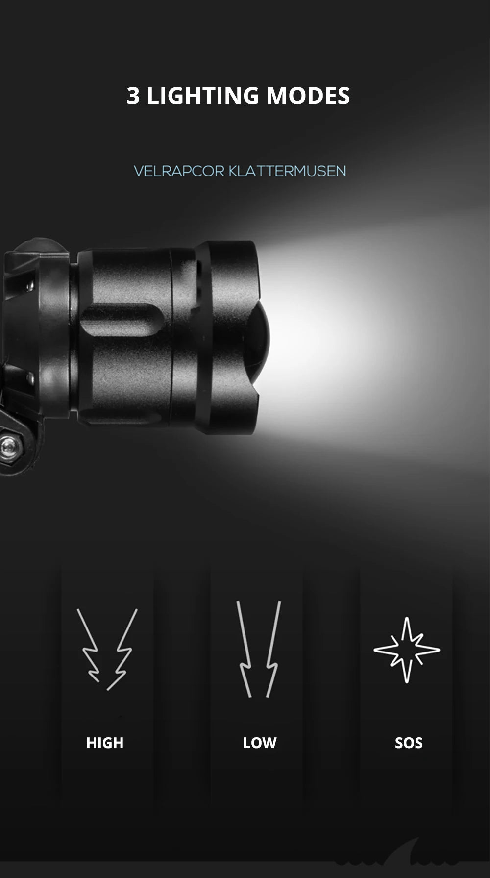 Super Bright LED Headlamp with XHP90 Lamp Beads Waterproof Headlight Power Display Suitable Exploration Hunting Fishing