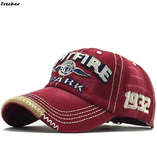 Men Rock Hip Hop Snapback Hat School Jeans Hat Letter Baseball Cap