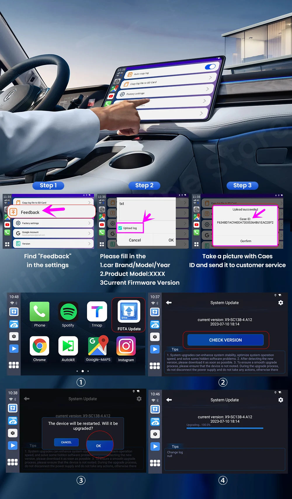 Carlinkit UHD Tv Box Android 13 Qualcomm SDM 660 8 Core Android Auto CarPlay Wireless Adapter Support Netfilx Youtube IPTV HDMI