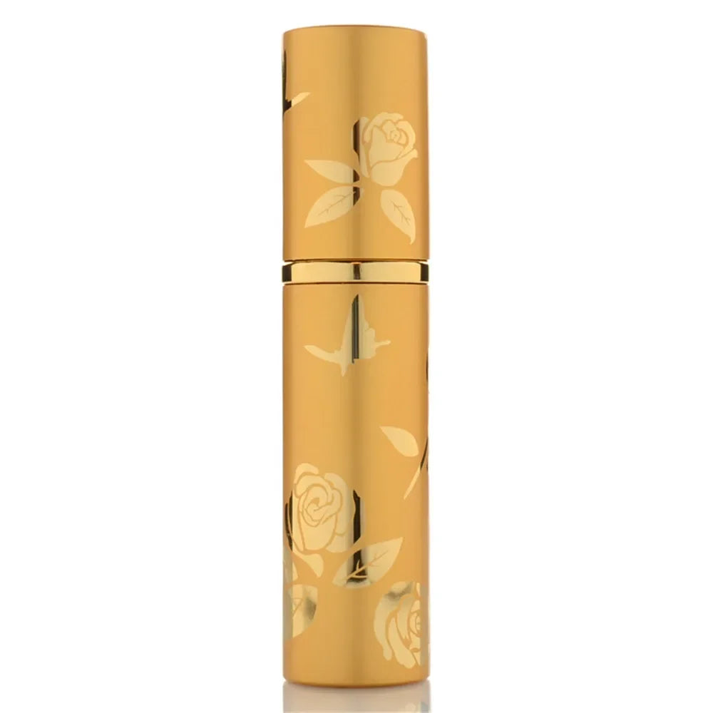 10ml Portable Mini Refillable Perfume Bottle Glass Tank Metal Case Aluminum Empty Cosmetic Containers Spray Atomizer Pump Bottle