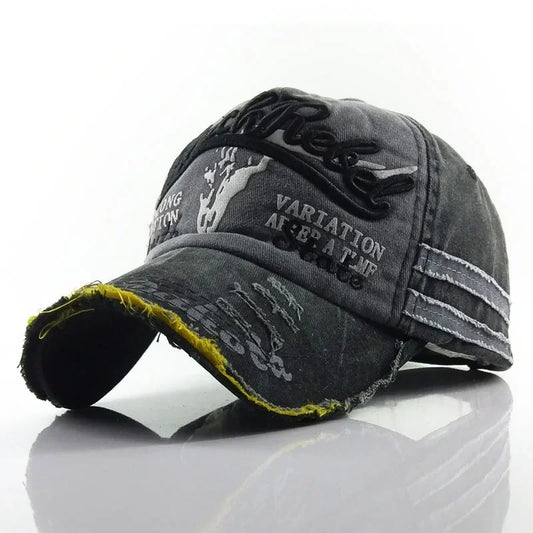 Retro Canvas Denim Patchwork Snapback Hat Vintage Unisex Baseball Cap for Men And Women Autumn Hip Hop Style Summer Wear