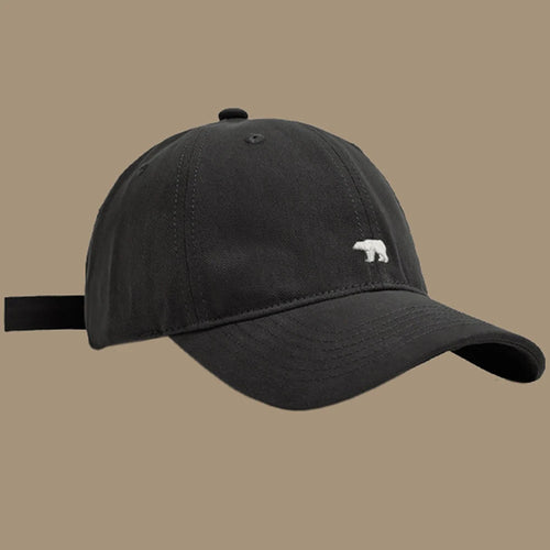 Fashionable Retro Polar Bear Embroidered Baseball Cap For Women