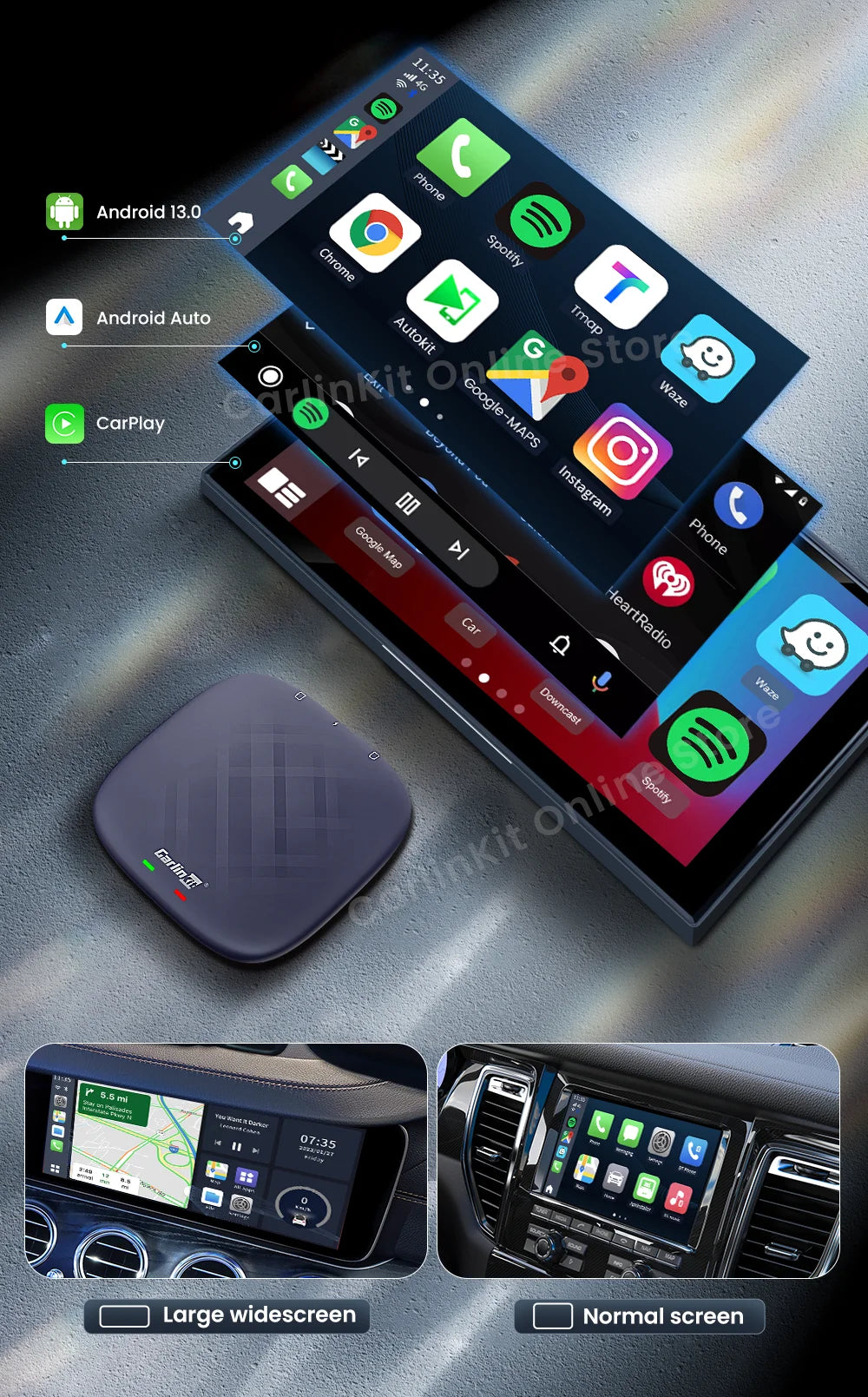 Carlinkit Plus Box Android 13 CarPlay Android Auto Wireless Android Tv Box Carlinkit Pro Support Netfilx Youtube IPTV