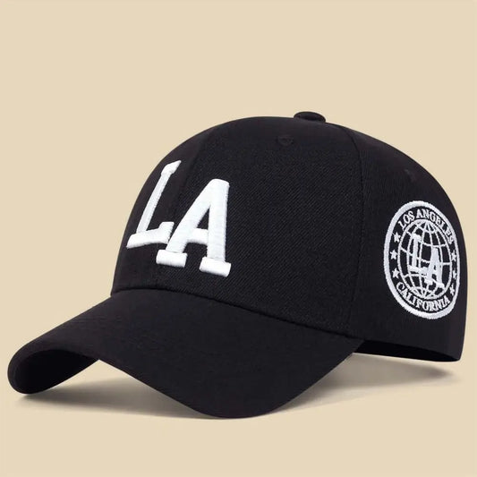 LA letter Baseball cap Casual women's fashion letter embroidered visor