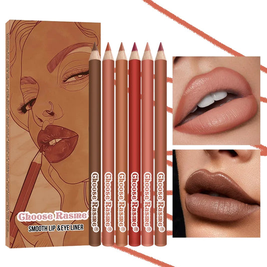 6colors Matte Lip Liner Red Outline Lip Liner Waterproof long-lasting