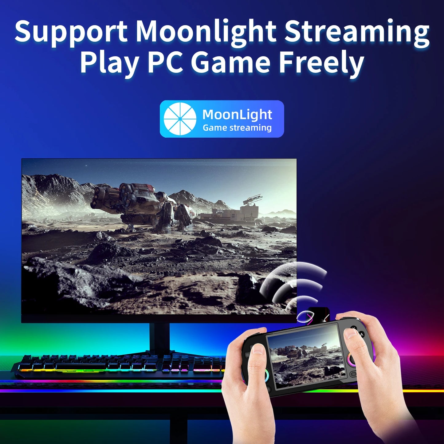 ANBERNIC RG40XX H Retro Handheld Game Console 4.0 inch IPS Linux 64-bit RGB Joystick Video Gaming Player Support HDMI Connection