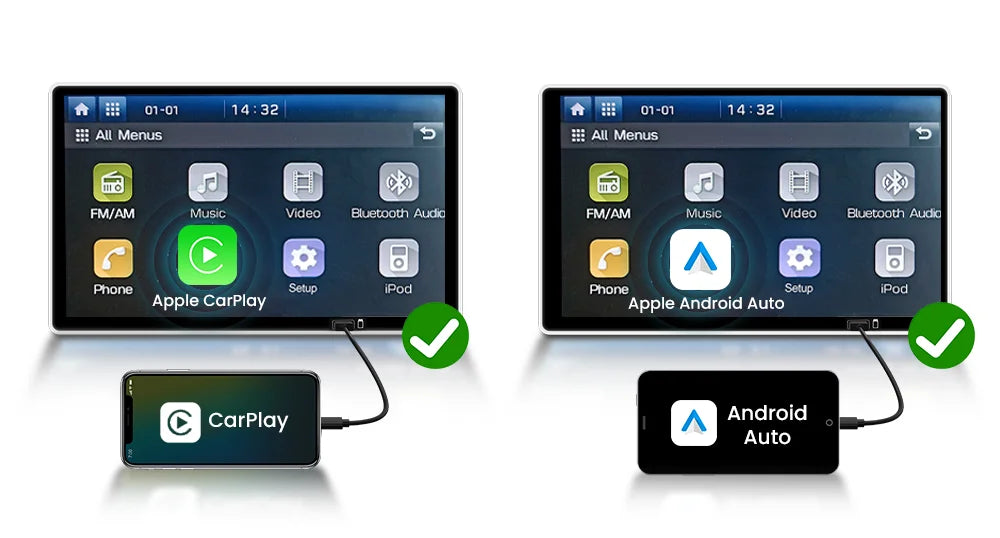 Carlinkit S2 Android 13 Tv Box SM6115 8 Core Carplay Wireless Android auto Support Youtube Netfilx IPTV Spotify Physical Switch
