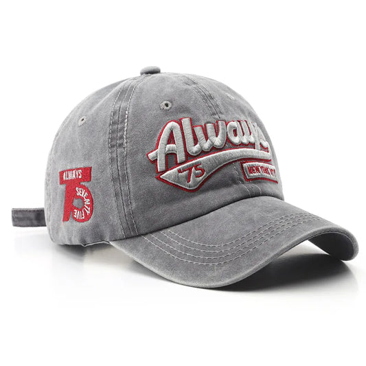 Embroidered Baseball Cap For Women Men New Spring Summer Solid Sunhat