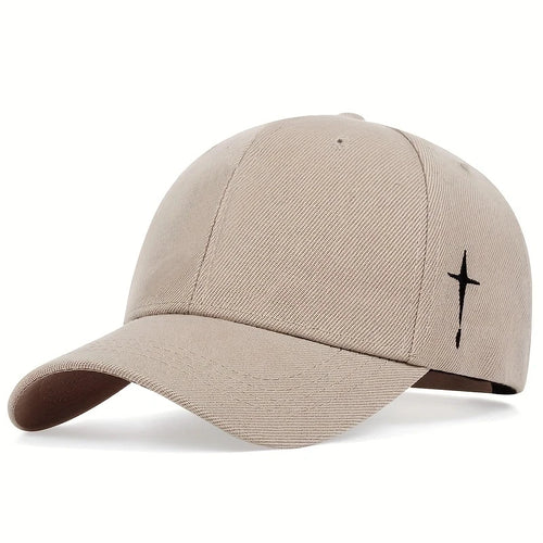 Unisex Simple Black Baseball Cap Solid Color Golf Hat Cotton Snapback