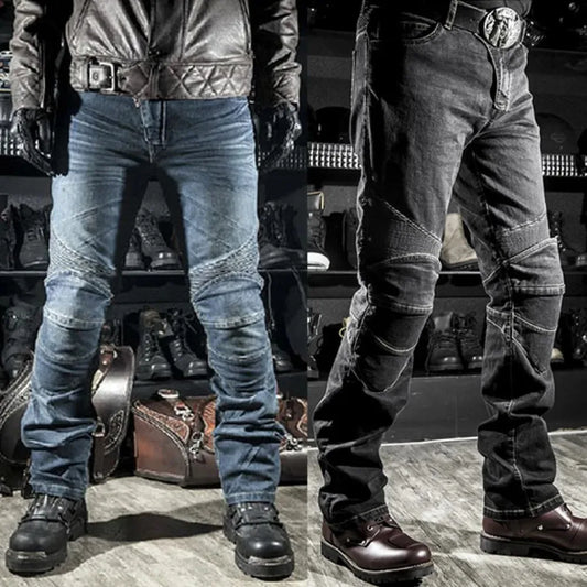 Motorcycle Riding Jeans Men Outdoor Moto Jeans Protective Knee Hip