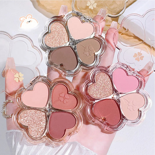 4 Color Eyeshadow Palette Cosmetics Pearly Eye Shadow Palettes Eyes