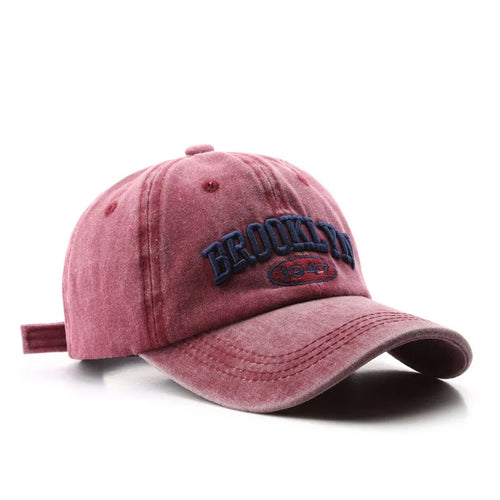 Retro brooklyn Letter Embroidery Baseball Caps Spring Summer Men Women