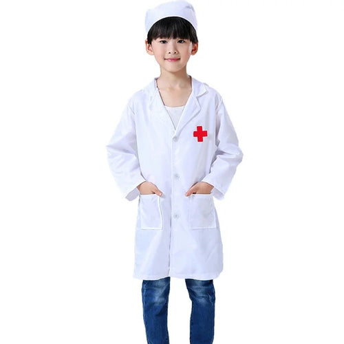 New Kids Cosplay Clothes Boys Girls Doctor Nurse Uniforms Fancy