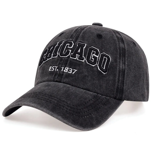 New Letter CHICAGO Baseball Cap Men Women Spring Summer Cotton Unisex
