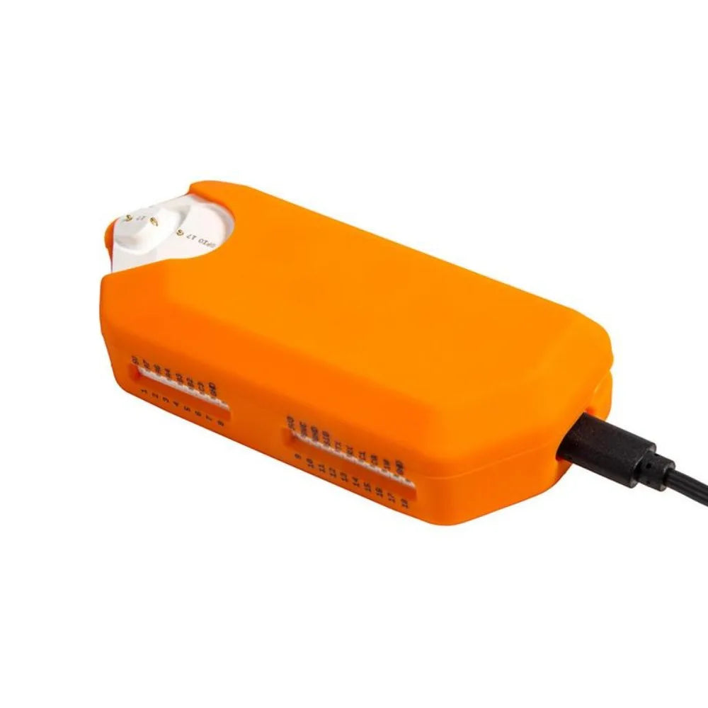 1PC White/Orange Anti-slip Silicone Case For Flipper Zero Game Console Protective Cover For Kids Game Accessories