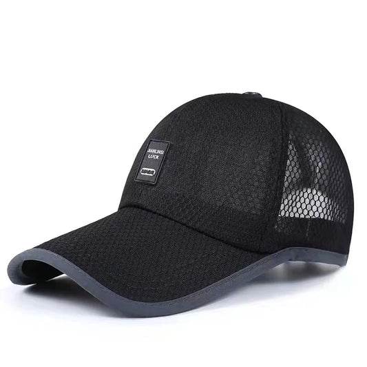 Men's Mesh Baseball Cap Breathable Summer Caps Dad Hat Outdoor Fishing
