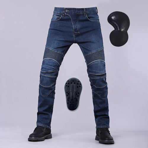 Motorcycle Riding Jeans Men Outdoor Moto Jeans Protective Knee Hip