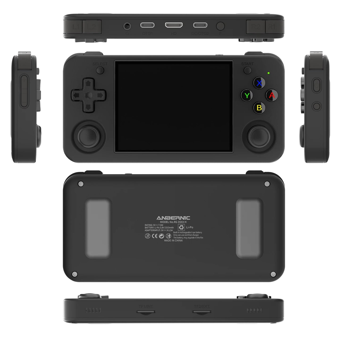 ANBERNIC RG35XX H Hand-held Consoles For Playing Video Games 3.5-inch IPS 640*480 Screen Retro Game Player 3300 mAh Battery