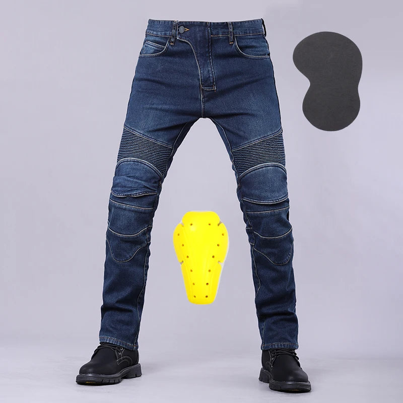 Motorcycle Riding Jeans Men Outdoor Moto Jeans Protective Knee Hip