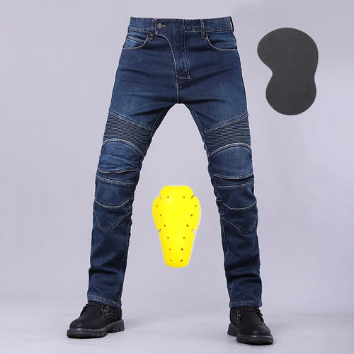 Motorcycle Riding Jeans Men Outdoor Moto Jeans Protective Knee Hip