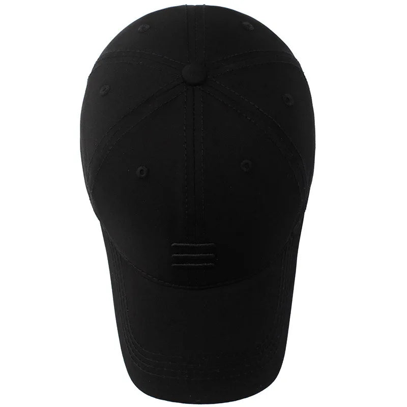 Three Horizontal Lines Embroidery Baseball Caps Spring and Autumn