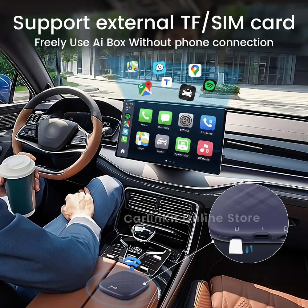 Carlinkit Plus Box Android 13 CarPlay Android Auto Wireless Android Tv Box Carlinkit Pro Support Netfilx Youtube IPTV