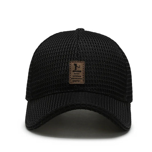 Men'S New Fashion Baseball Cap Summer Breathable Full Net Shade