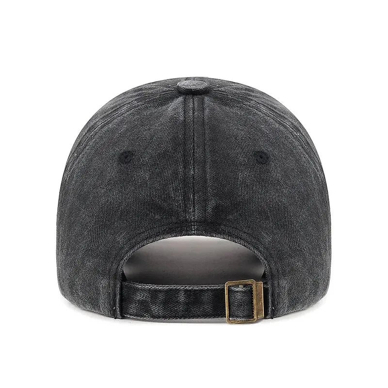 New Soft Top Washed Vintage Coated Cloth Cap Three-Dimensional
