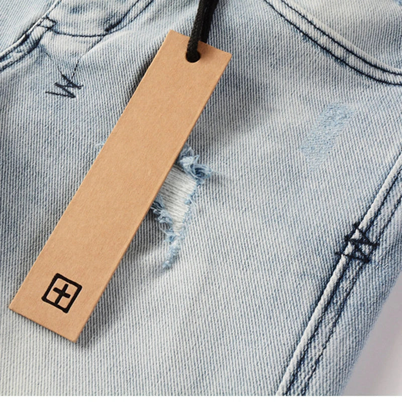 24fw American Fashion Brand KSUBI New Retro Washed Light Colored Jeans