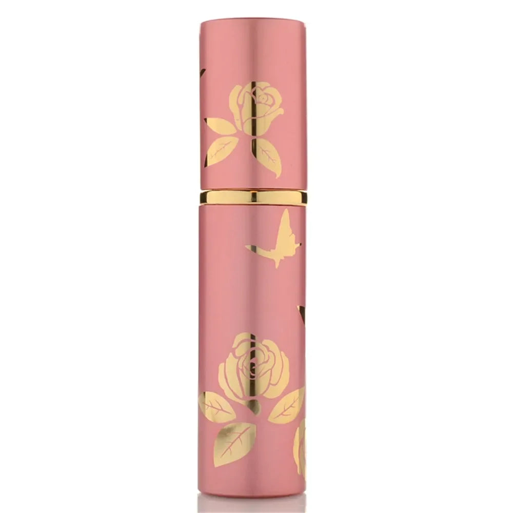 10ml Portable Mini Refillable Perfume Bottle Glass Tank Metal Case Aluminum Empty Cosmetic Containers Spray Atomizer Pump Bottle