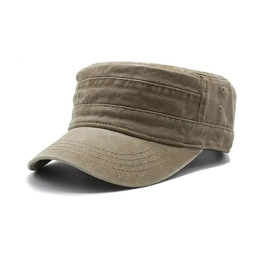 Hat Men Fishing Retro Do Old Wash Jeans Big Head Bib Flat Top Hat