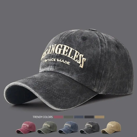 New Soft Top Washed Vintage Coated Cloth Cap Three-Dimensional