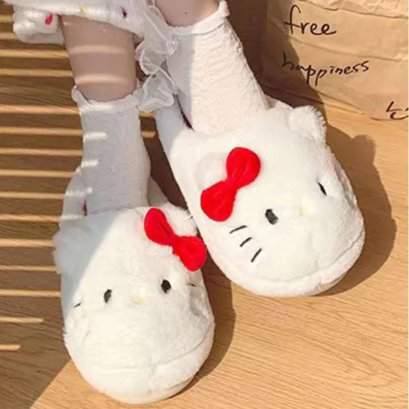 Sanrio Hellokitty Plush Slippers