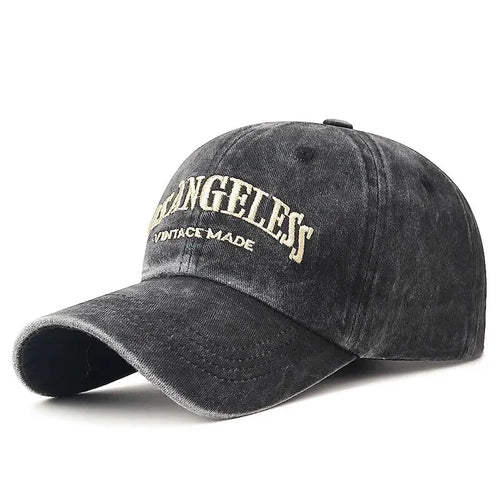 New Soft Top Washed Vintage Coated Cloth Cap Three-Dimensional