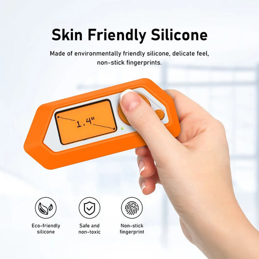 1PC White/Orange Anti-slip Silicone Case For Flipper Zero Game Console Protective Cover For Kids Game Accessories
