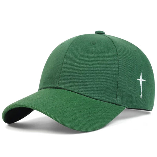 Unisex Simple Black Baseball Cap Solid Color Golf Hat Cotton Snapback