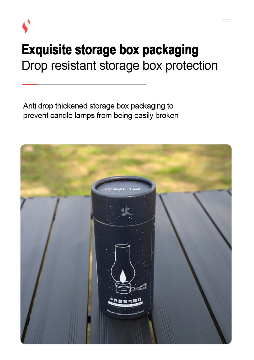 Camping Lamp Gas Candle Light Retro Glass Lampshade Atmosphere Light Outdoor Tent Lantern for Hiking Backpacking Picnic Fishing