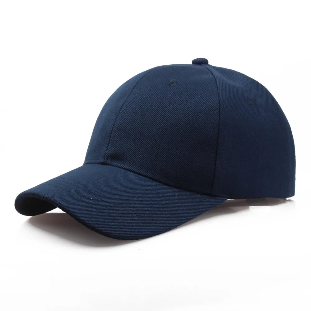 Black Cap Solid Color Baseball Cap Snapback Caps Casquette Hats Fitted