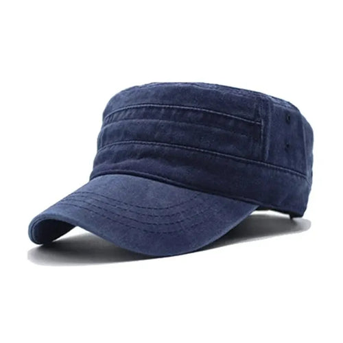 Hat Men Fishing Retro Do Old Wash Jeans Big Head Bib Flat Top Hat