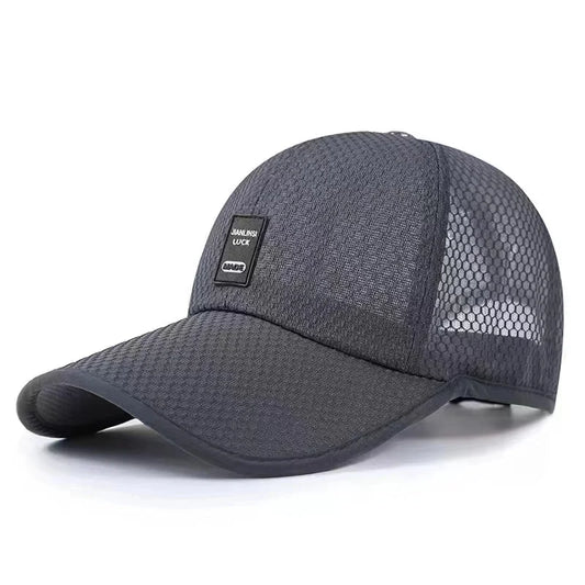 Men's Mesh Baseball Cap Breathable Summer Caps Dad Hat Outdoor Fishing