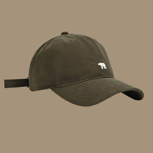 Fashionable Retro Polar Bear Embroidered Baseball Cap For Women