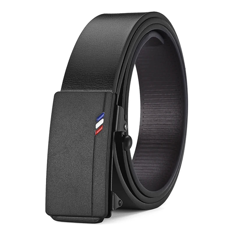 Fashion Business Men'S Belt Genuine Luxury Brand Belt Automatic Buckle