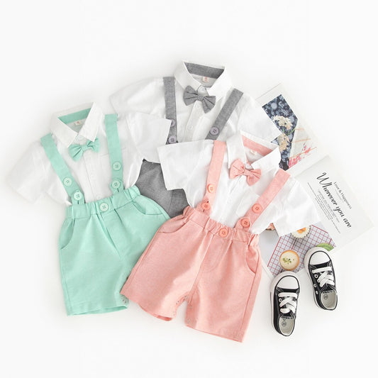 Toddler Boys Clothing Set Newborn Gentleman Suit